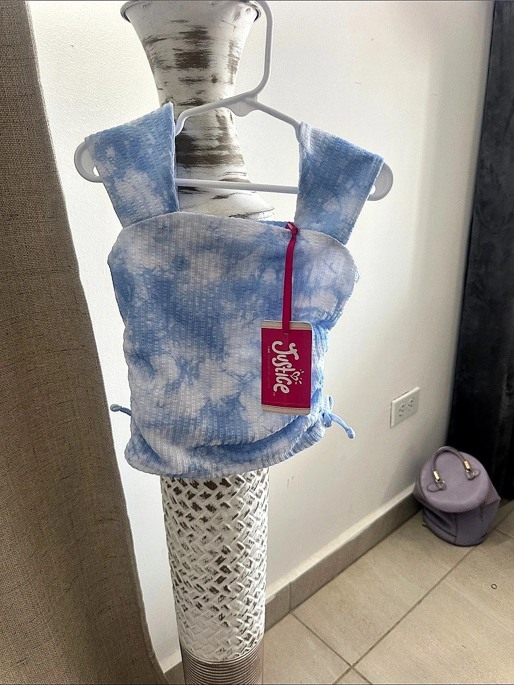 Justice Tie-Dye One Piece in Blue & White Size XS NWT